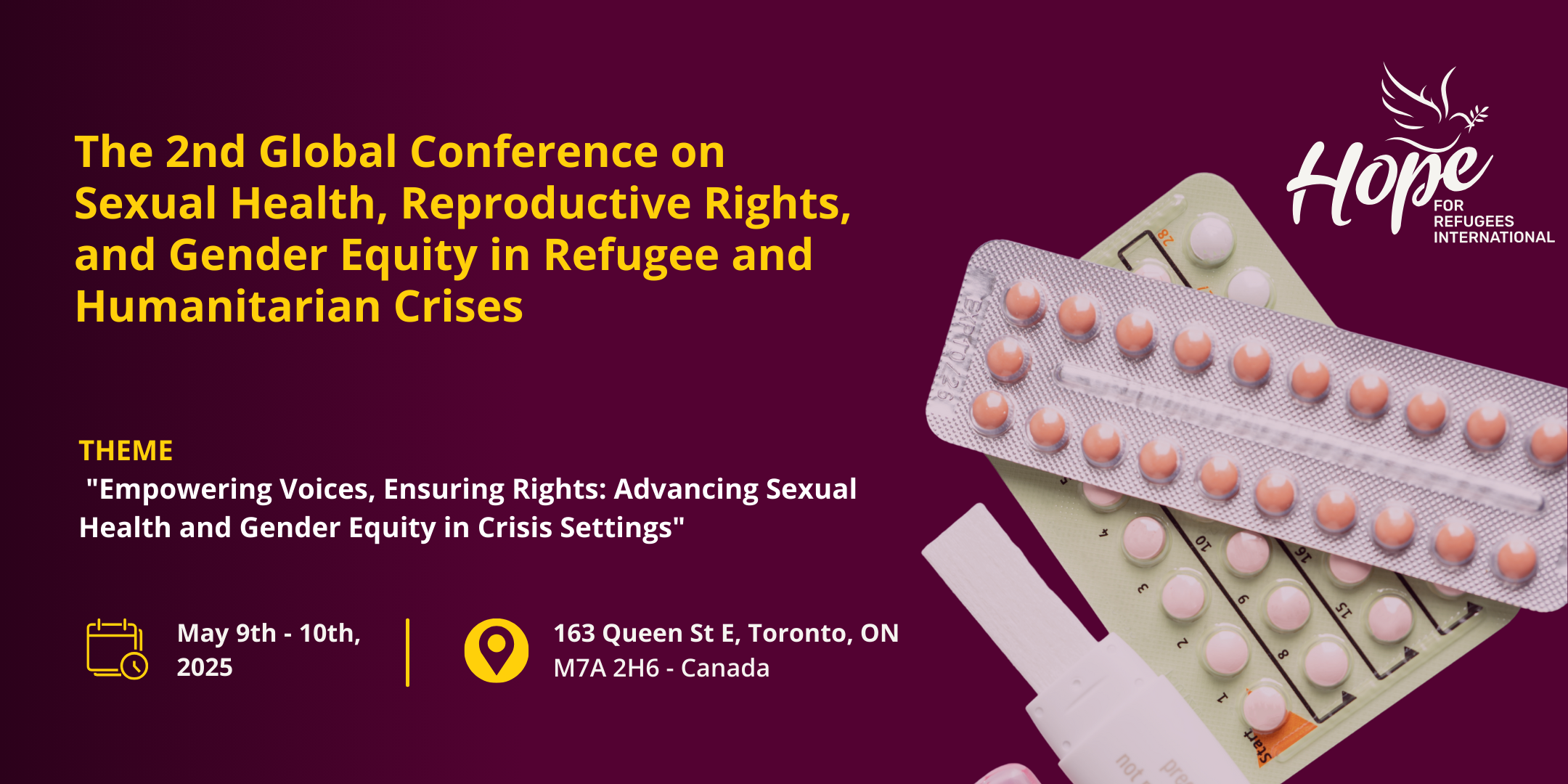 The 2nd Global Conference on Sexual Health, Reproductive Rights, and Gender Equity in Refugee and Humanitarian Crise