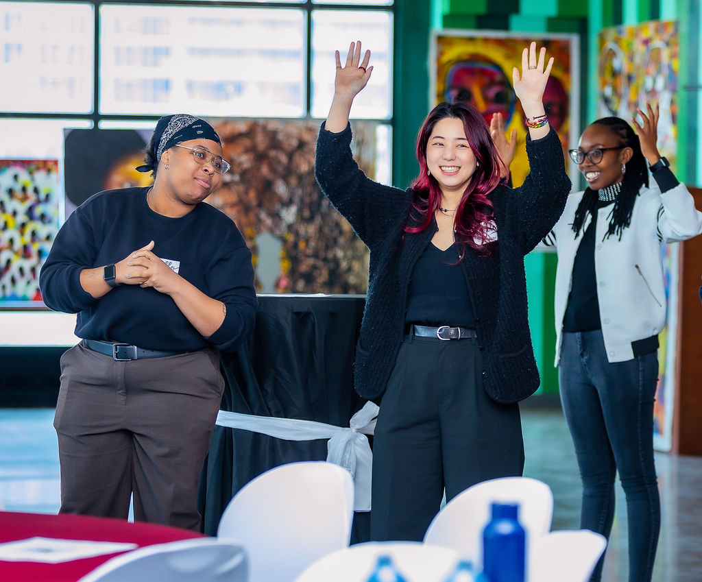 Participants enjoys a lite and fun entertainment moment during the symposium.