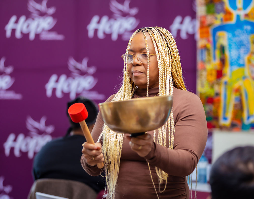 Lindy-Ann Barrow from IJIDIDE Holistic Healing Inc, presents the Sound bath and healing session centering joy as resistance.